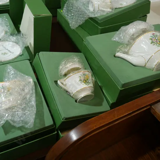 Royal Worcester The Wild Flowers of Britain wedding tea service