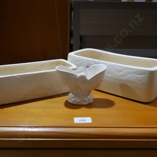 Crown Lynn pottery vases