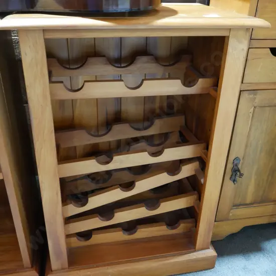 Rimu wine cabinet