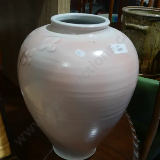 Pink pottery vase