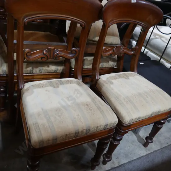 6 victorian dining chairs