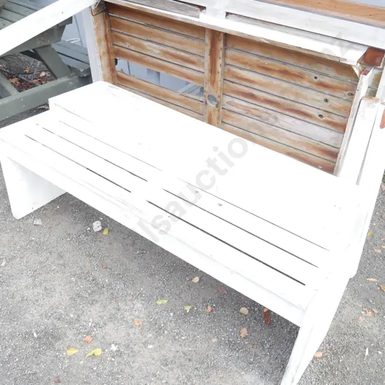Outdoor table and bench seats