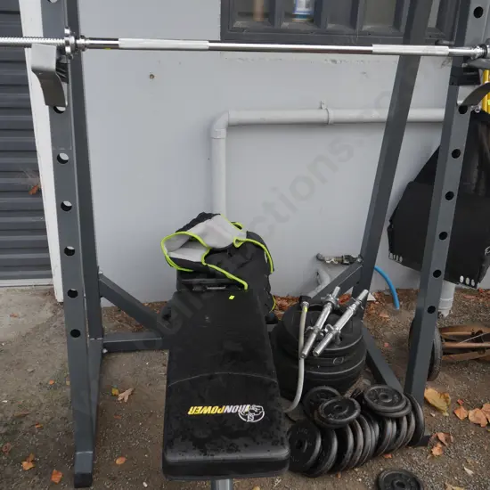 Weight Bench and weights