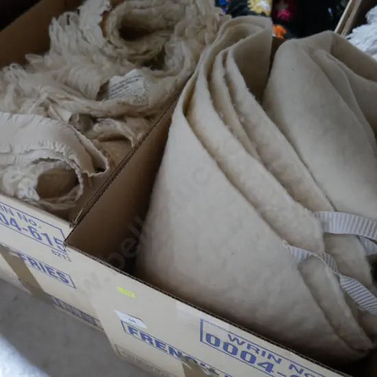 3 boxes, books Bedding