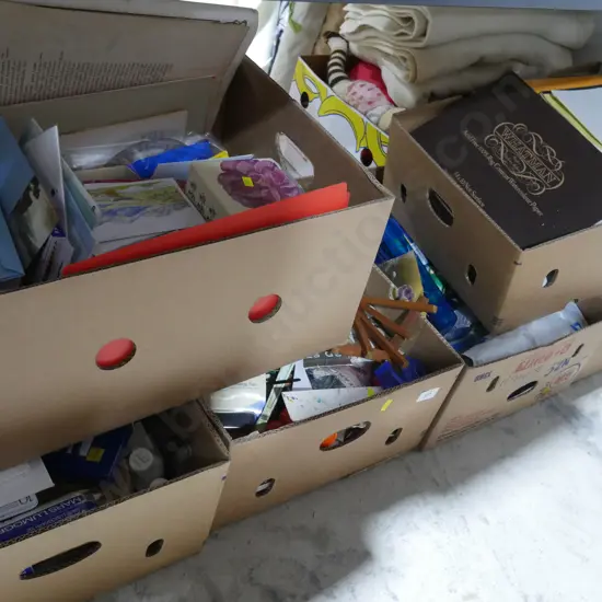 Boxes craft and art supplies