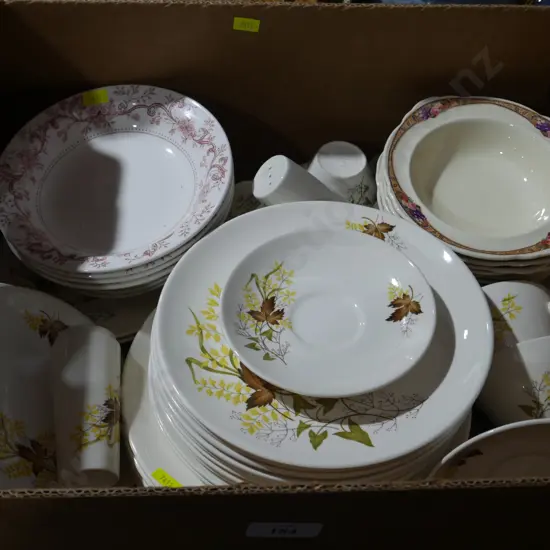 Crown Lynn plates etc