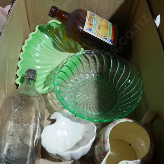 Bowls , jug , bottles