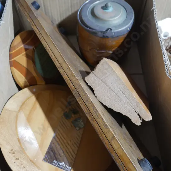 Wooden bowl tray etc