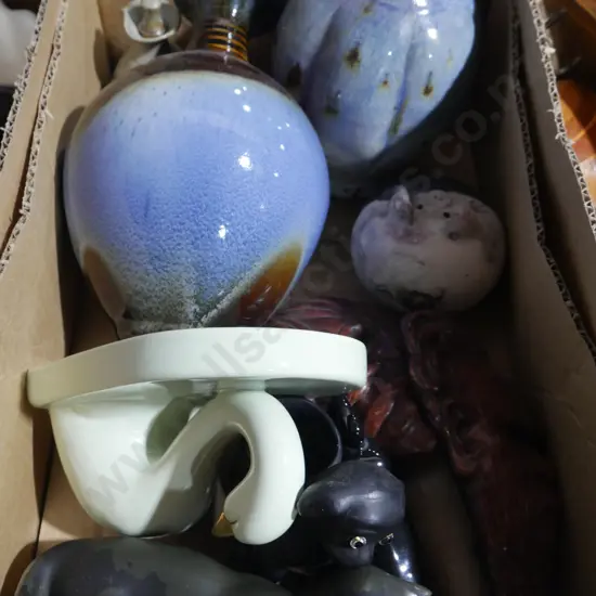 Pottery vases figurines