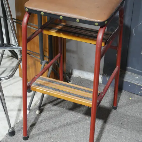 Shelving, retro stool