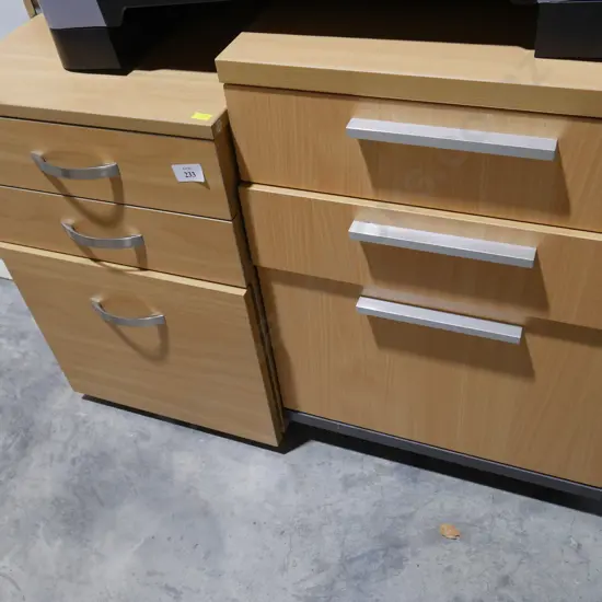 Two filing cabinets