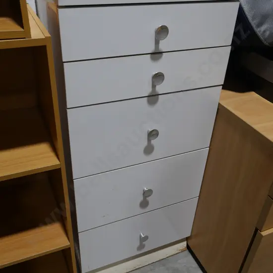 White drawers
