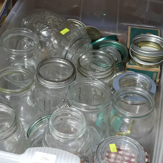Glass jars