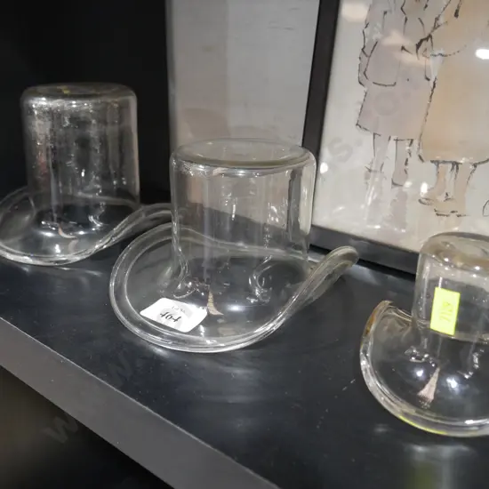 3 glass hats