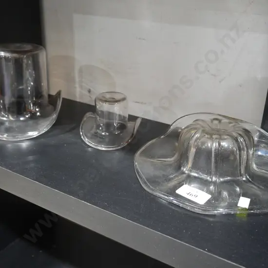 3 glass hats