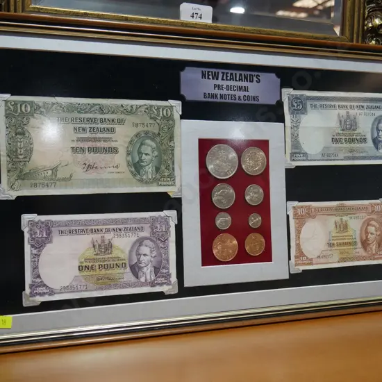 NZ coin and notes display