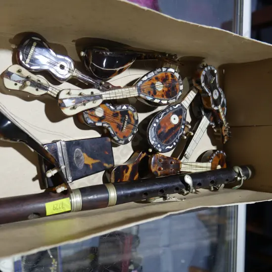 Miniature tortoise shell instruments etc