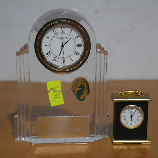 Waterford clock etc