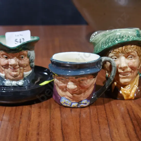3 R/Doulton Toby mugs
