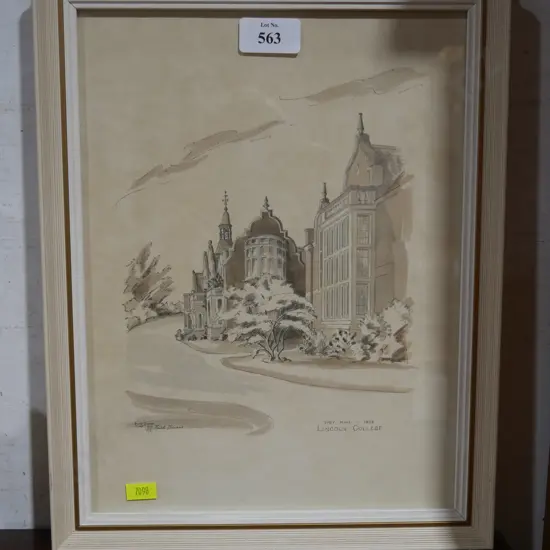 Watercolour. R Burn. Lincoln college