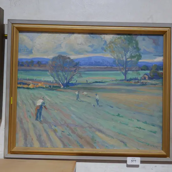 Oil painting, C Savage