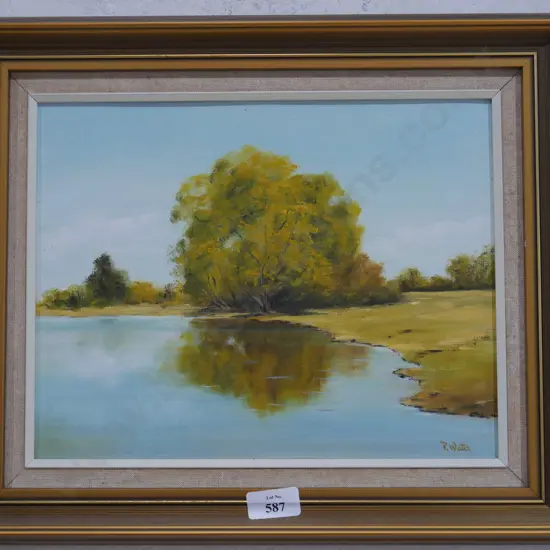 Oil painting, P Watts