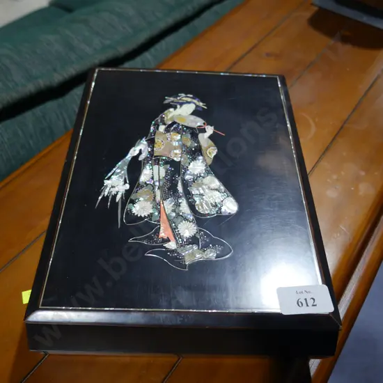 Oriental jewellery box