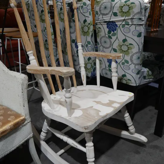 Wooden rocking chair