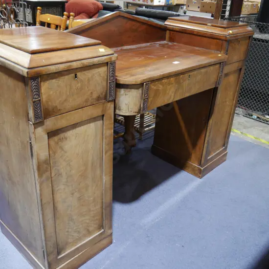 Victorian pedestal sideboard