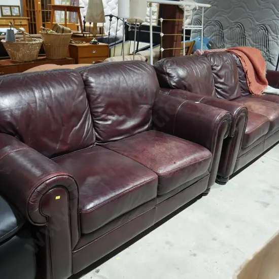 3 + 2 seater leather couches