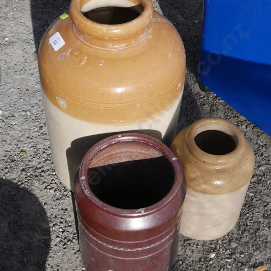 Pottery crocks