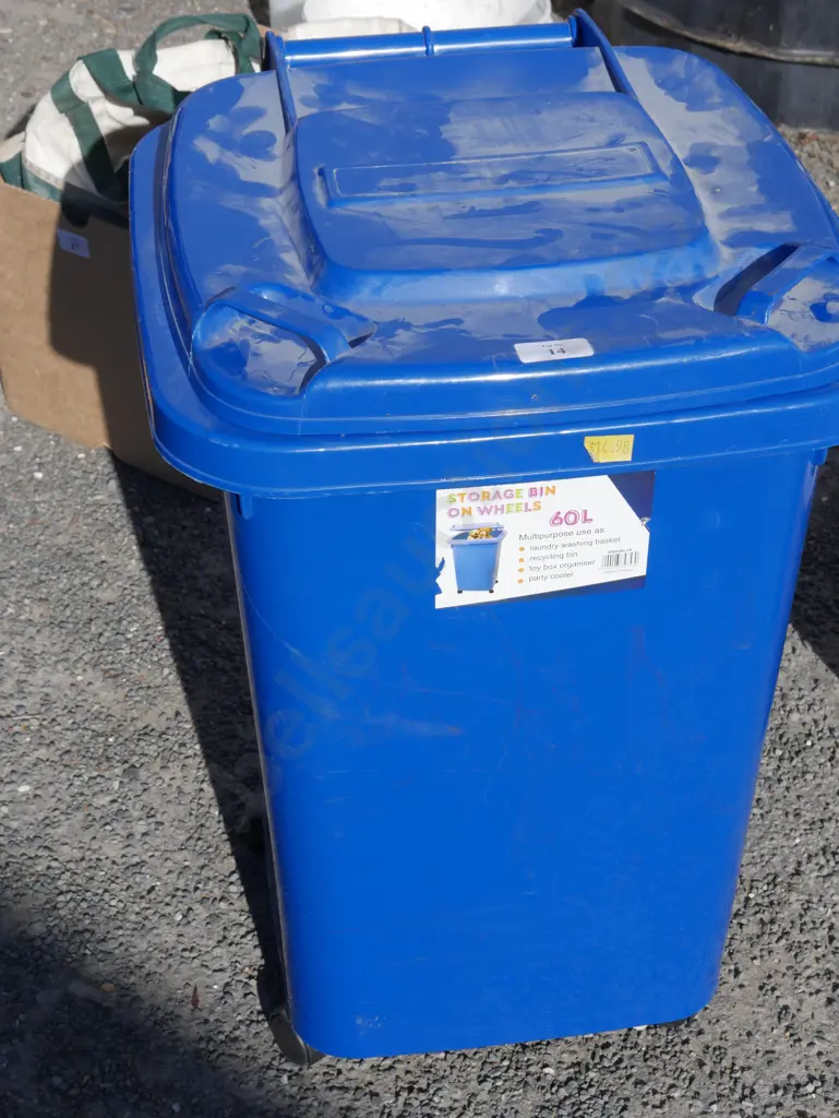 Blue wheelie bin Image 1++