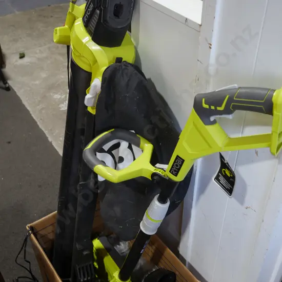Ryobi line trimmer, blower vac