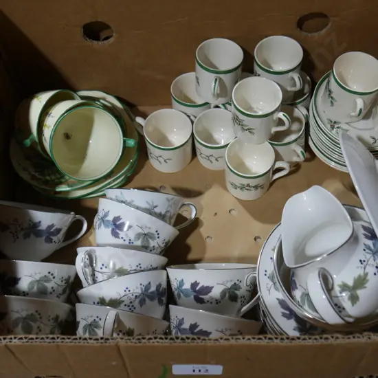 Tea and coffee sets etc