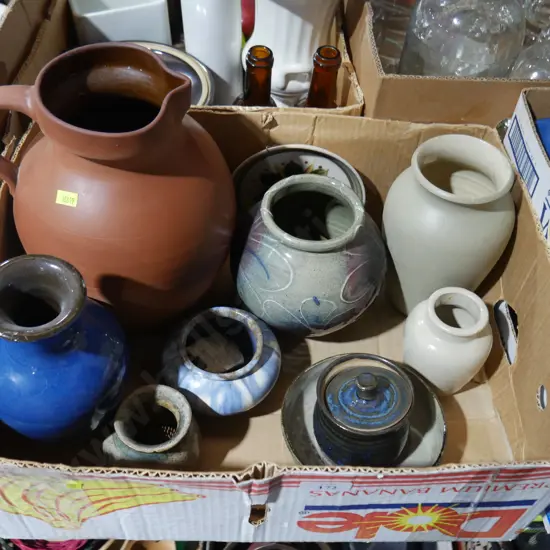 Assorted pottery
