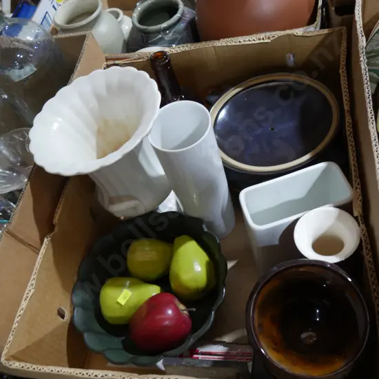 Pottery dishes, vases etc