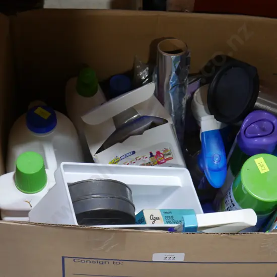 Cleaning products etc