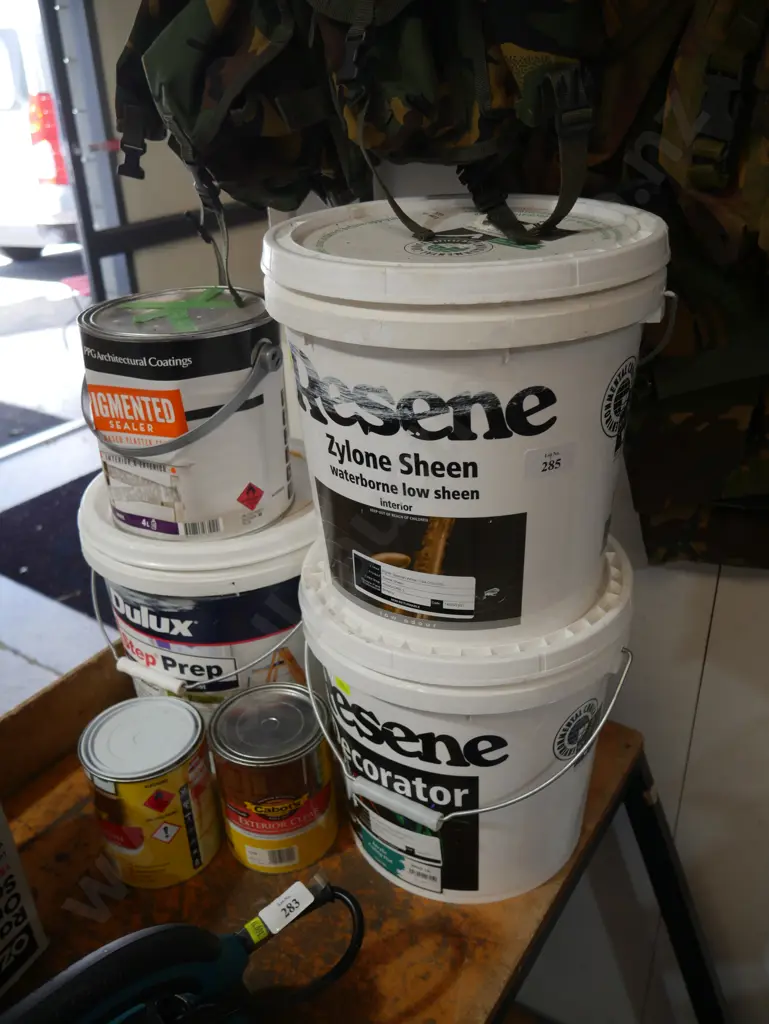 Assorted paint and varnish Image 1++