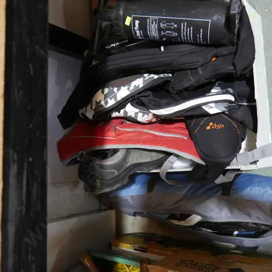 Hydration packs, tent etc