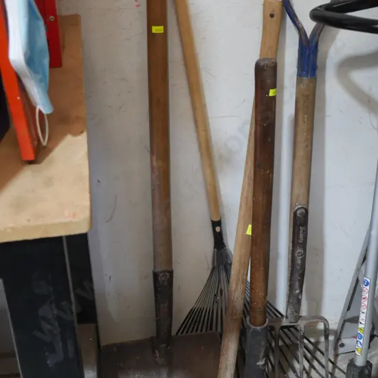 Assorted garden tools