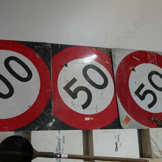 Three road signs