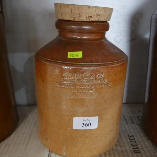 Taddy and Co tobacco jar