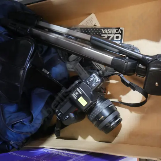 Yashica camera and tripod