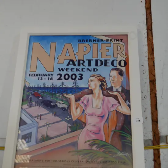 Napier Artdeco weekend 2003 framed poster