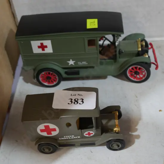 2 Matchbox US army field ambulance