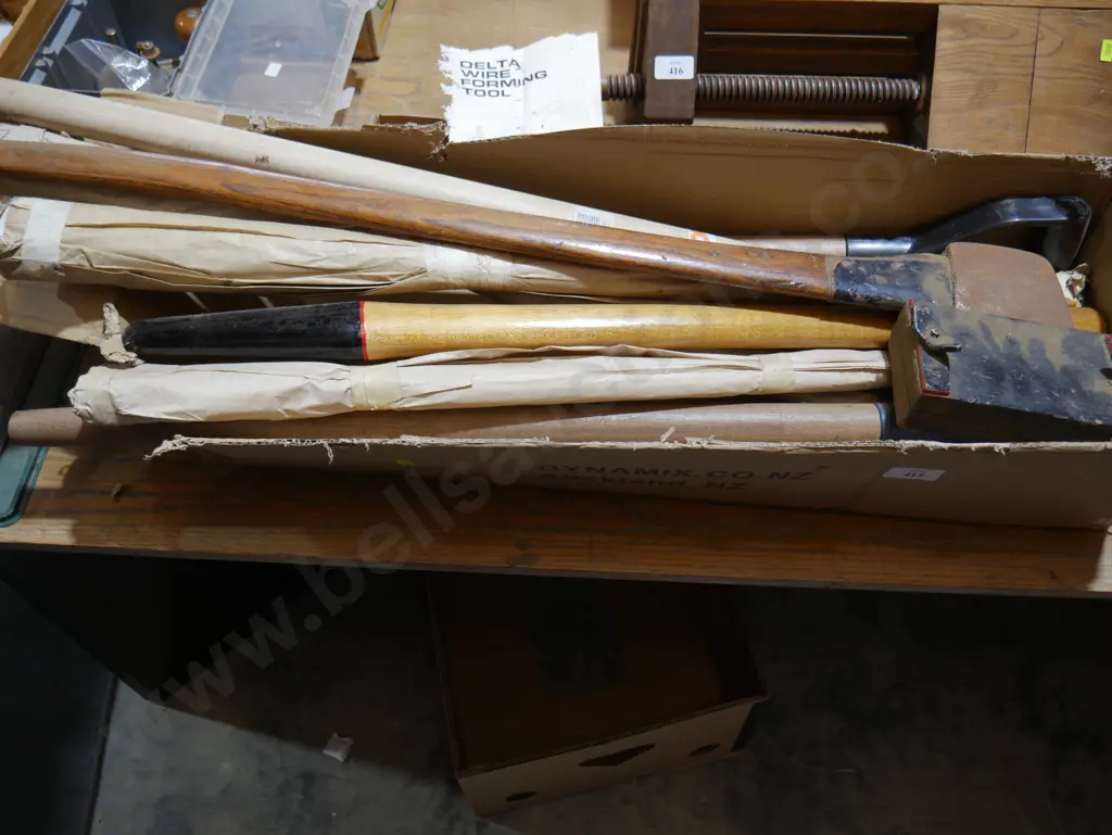 Assorted handles and axe Image 1++