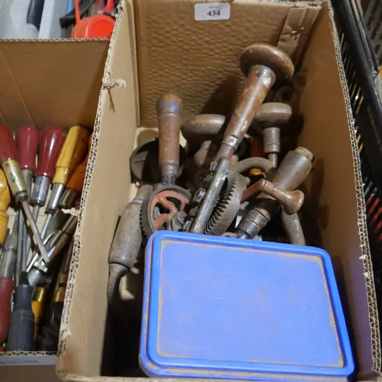 Assorted hand drills