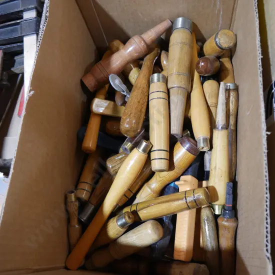 Assorted wooden tool handles