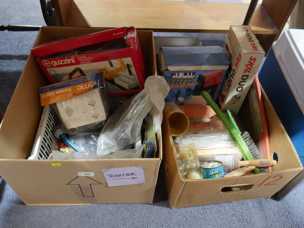 Two boxes of workshop sundries Image 1++