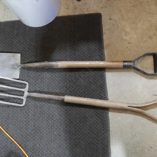 Fork and spade